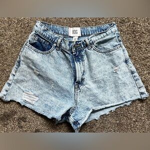 BDG Faded Blue Denim Shorts